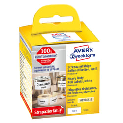 Avery A1976411 étiquette auto-collante Rectangle aux angles arrondis Permanent Blanc 160 pièce(s)