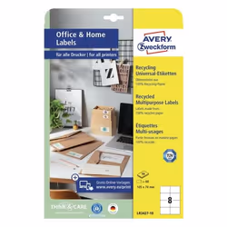 Avery LR3427-10 étiquette à imprimer Blanc Imprimante d'étiquette adhésive