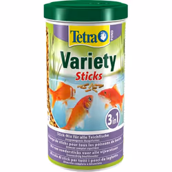 Tetra Pond Variety Sticks, Poisson d'aquarium, Nourriture sèche pour poisson, Tube, 10 L