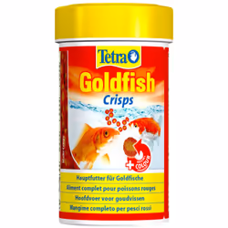 Goldfish Crisps 20g - 100ml Aliment complet pour les poissons rouge Aliment complet composé de 2 Crisps différents pour tous  ...