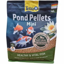 Tetra - Pond Pellets mini 2-4 mm, sac 4 litre 1050 g pour poisson d'ornement de bassin de jardin