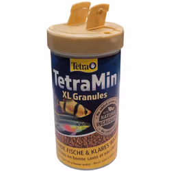 Min XL Granules alimentation pour poissons d'ornement 82g/250ml Aliment complet sous forme de granulés XL qui coulent lenteme ...
