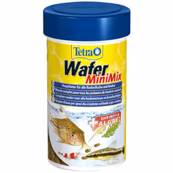 Tetra Wafer mini mix nourriture petit poisson de fond et crustacés 52 g -100 ml Aliment complet pour vos petits poissons de f ...