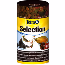 Menu Selection 4 aliment complet pour poissons tropicaux 95g/250ml 4 aliments complets variés pour une alimentation ciblée de ...