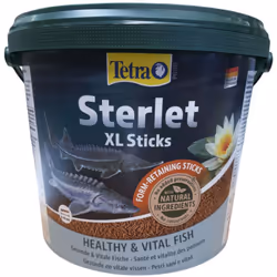 Sterlet Sticks 5 litres - 2.4 kg nourritures pour esturgeons Cet aliment complet et spécifique sous forme de sticks convient  ...