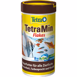 Tetra Min Flakes, Poisson d'aquarium, Nourriture sèche pour poisson, Flocon, Vitamine A, Vitamine E, Fer, Manganese, Zinc, 46 ...