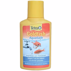 GoldFish AquaSafe conditionneur d'eau pour aquarium 100ML Pour tous les aquariums d´eau froide Les substances vitales présent ...