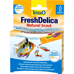 Friandises Artemias "Brine shrimps" en gel 16 sticks de 3 g Fresh Delica nourriture pour Poissons d'ornement Délicieuse frian ...