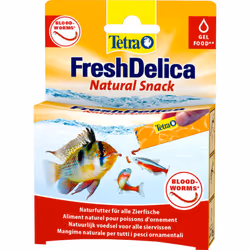 Friandises Larves de moustiques "Blood-Worms" en gel 16 sticks de 3 g Fresh Delica nourriture pour Poissons d'ornement Délici ...