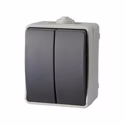 Permet la commande de 2 points lumineux différents Intallation interrupteur ou va et vient IP 54