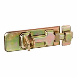 GAH-Alberts Verrou de sécurité porte-cadenas avec poignée large, Système de fermeture, Acier, Extérieure, Jaune, 35 mm, 80 mm