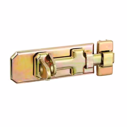 GAH-Alberts Verrou de sécurité porte-cadenas avec poignée large, Système de fermeture, Acier, Extérieure, Jaune, 40 mm, 100 m ...