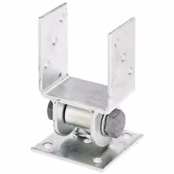 GAH-Alberts Ancre de poteau avec partie supérieure mobile pour mur penché, Acier, Acier, Revêtement galvanisé à chaud, 1 pièc ...