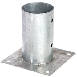 GAH-Alberts Ancre sur platine pour poteaux en bois ronds