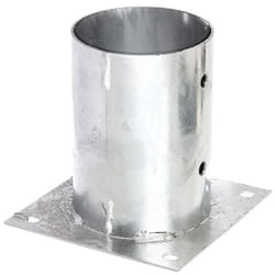 GAH-Alberts Ancre sur platine pour poteaux en bois ronds