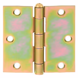GAH-Alberts Charnière pour clôture tressée, Charnière , Jaune, Acier, Porte extérieure, 90 mm, 6 mm