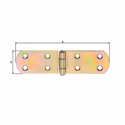 GAH-Alberts 315580 charnière de porte Jaune 156 mm