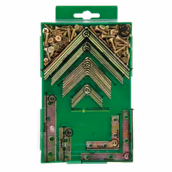GAH-Alberts Boîte d'assortiment d'équerres et vis, Acier, Acier, 10 pièce(s)