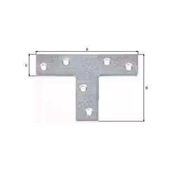 GAH-Alberts Platine d'assemblage Forme en T