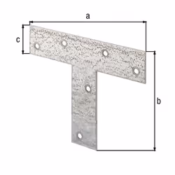 GAH-Alberts Platine d'assemblage Forme en T