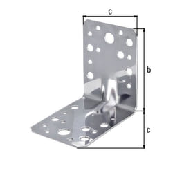 Équerre renforcée nervurée inox 90x90x65 - GAH ALBERTS - Équerre renforcée nervurée inox 90x90x65 - 90 ° - Inox