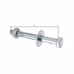 GAH-Alberts Boulon à tête hexagonale D-Fix