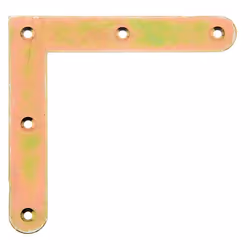 GAH-Alberts Équerre d'angle avec bouts arrondis, Acier, Équerre de fixation, Acier, 4 mm, 20 pièce(s), 2 cm