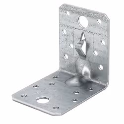 GAH-Alberts Équerre d'assemblage avec nervure, Acier, Équerre de fixation, Acier, 4,5 mm, 25 pièce(s), 5,5 cm