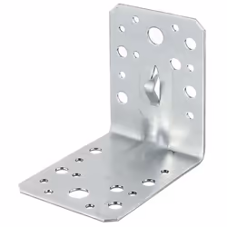 GAH-Alberts Équerre d'assemblage avec nervure, Acier, Équerre de fixation, Acier, 4,5 mm, 25 pièce(s), 6,5 cm