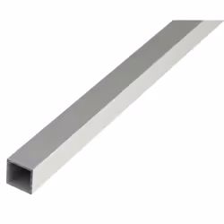 GAH-Alberts Tube carré, Aluminium, Argent, Carré, 1 pièce(s), Couche d'anodisation, 100 cm
