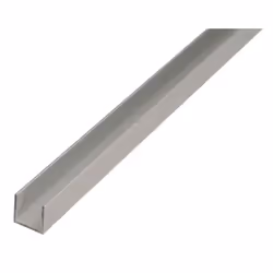 GAH-Alberts Profilé en U, Aluminium, Argent, En forme de U, 1 pièce(s), Couche d'anodisation, 100 cm