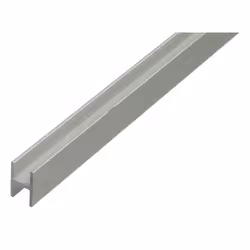 GAH-Alberts Profilé en H, Argent, 1 pièce(s), Couche d'anodisation, 100 cm, 9,1 mm, 1,2 cm