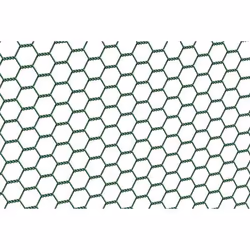 Grillage hexagonal - GAH ALBERTS - 100cm x 25m - Plastifié vert - Acier - Protection jardin
