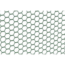 Grillage hexagonal - GAH ALBERTS - 100cm x 25m - Plastifié vert - Acier - Protection jardin