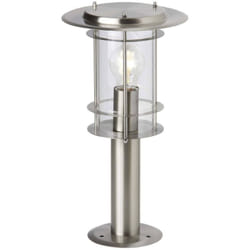 Lampe York lampadaire extérieur 40cm acier inoxydable 1x A60, E27, 40W, adapté aux lampes normales (non inclus) Échelle a ++ à e Classe de protection