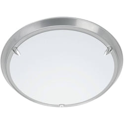 Brilliant - lampe Livorno applique murale et plafonnier 30cm titane / blanc 1x A60, E27, 60W, adapté aux lampes standard (non incluses) Échelle a ++