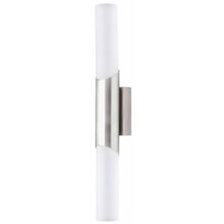Brilliant lampe Andaluz applique murale 2 lampes fer / verre mat 2x C35, E14, 40W, adapté aux bougies (non incluses) Échelle a ++ à e Convient aux