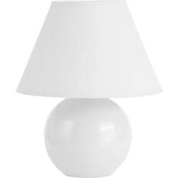 BRILLIANT lampe Primo lampe de table blanc 1x D45, E14, 40W, adapté aux lampes à suspension (non inclus) Échelle A ++ à E Avec interrupteur à cordon