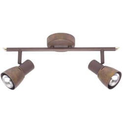 Brilliant - lampe lave spot tube 2 flg cuivre vieilli 2x R50, E14, 40W, adapté aux lampes à réflecteur (non incluses) Échelle a ++ à e Têtes