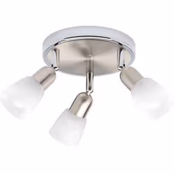 Brilliant Sofia, Spot d'éclairage de surface, E14, 3 ampoule(s), LED, Chrome, Nickel, Blanc
