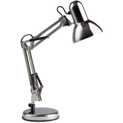 Brilliant - lampe de table Henry chrome 1x A60, E27, 28W, adapté aux lampes normales (non incluses) Échelle a ++ à e Avec interrupteur à cordon