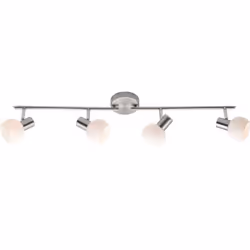 Brilliant Bona, Spot d'éclairage de surface, E14, 4 ampoule(s), LED, Nickel, Blanc