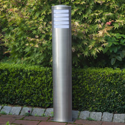 Borne lumineuse extérieure - BRILLIANT - Todd - Métal - LED - Argent Brilliant