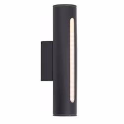 Brilliant Twin, Éclairage mural extérieur, Noir, Aluminium, Plastique, IP44, Jardin, Patio, I