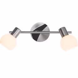 Brilliant Tiara, Spot d'éclairage de surface, E14, 2 ampoule(s), LED, Chrome, Nickel, Blanc