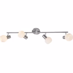 Brilliant Tiara, Spot d'éclairage de surface, E14, 4 ampoule(s), LED, Chrome, Nickel, Blanc
