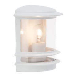 Applique murale exterieure hollywood Blanc ampoule E27 max 60 w Brilliant