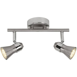 Brilliant - lampe Sanny led spot tube 2 lames fer / chrome 2x LED-PAR51, GU10, 3W lampes à réflecteur led incluses, (250lm, 3000K) Échelle a ++ à e