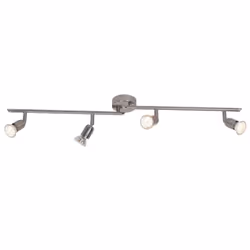 Brilliant Loona, Spot d'éclairage de surface, GU10, 4 ampoule(s), LED, 3000 K, Nickel