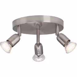 Brilliant Loona, Spot d'éclairage de surface, GU10, 3 ampoule(s), LED, 3000 K, Nickel